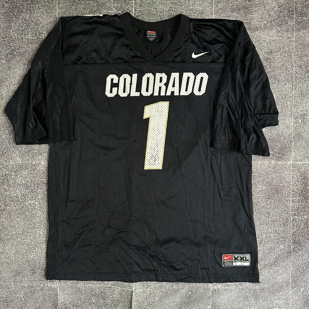 Men's Vintage 90's Nike Team Colorado Buffaloes CU Buffs Football Jersey Sz 2XL